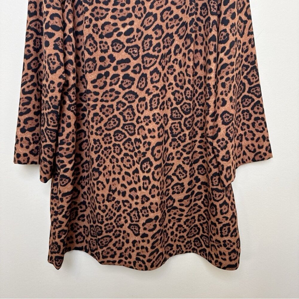 H&M Womens Xlagre Wide Sleeved Leopard Dress - Picture 6 of 11